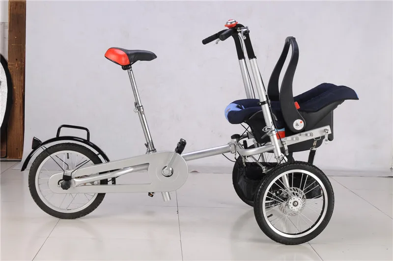 Mother & Baby велосипедная коляска NewboreTricycle детская складная 3 колеса с автокреслом