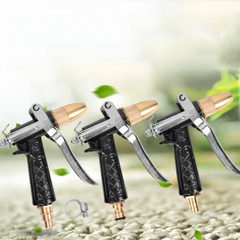 

Plastic black body high pressure water gun pagoda straight into pure copper car wash water gun outdoor tool 7