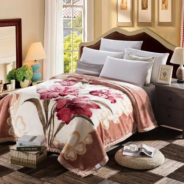 The best product in the winter comfortable Super soft blanket Chinese style Thickened warm