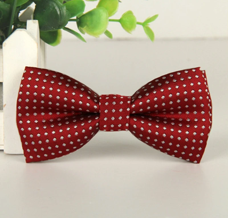 Free Shipping+Wholesale Bow Tie Men's Classical Dot Bowtie Colorful