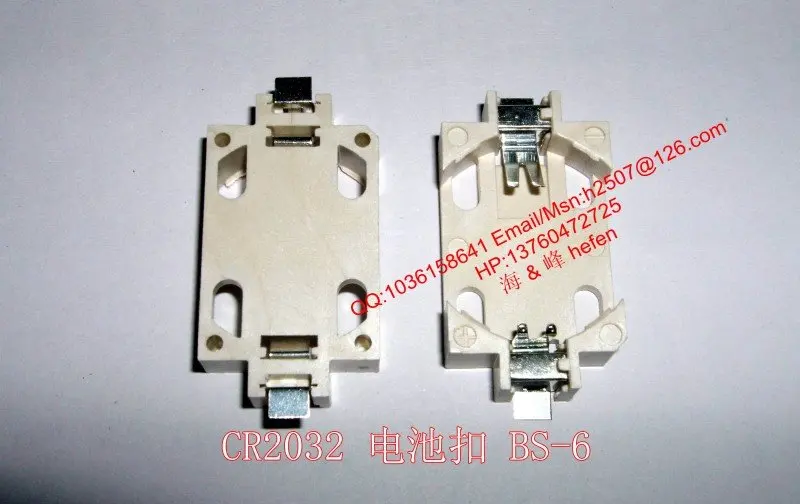 Hikochi BS-2032-6 SN CR2032 CR2025 CR BS-6 SMD гнездо для батареек-таблеток