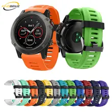Outdoor Sport Soft Silicone Watchband Garmin Band Replace Strap For Garmin Fenix 5X/3/3HR Band 26mm Width