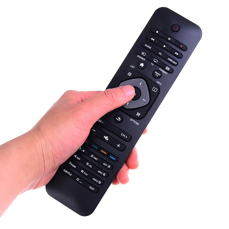 

1pc Universal Smart IR Remote Control for Philips All series LCD/LED 3D Smart TV Television Controller Black Smart Home