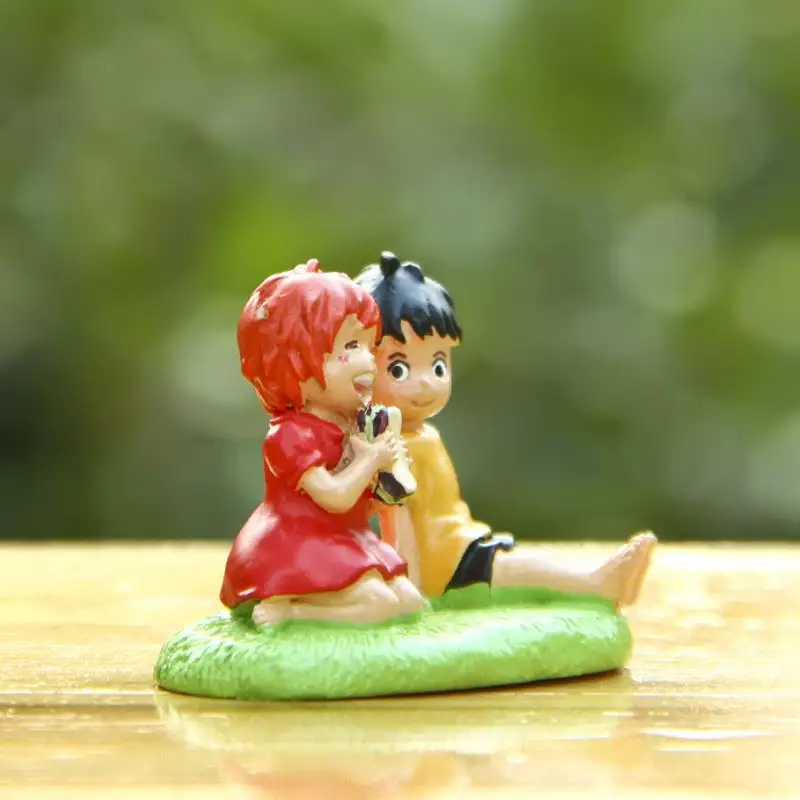 3pcs/set Hayao Miyazaki Ponyo on the Cliff Resin Figure Toy Cartoon Decor Lovely 3pcs/set Hayao Miyazaki Ponyo on the Cliff Resin Figure Toy Cartoon Decor Lovely