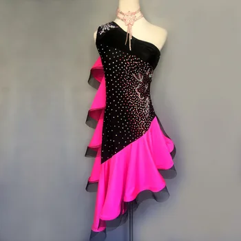 

Custom children's Latin dance competition clothing adult Latin dance performance clothing Latin dance performance clothing