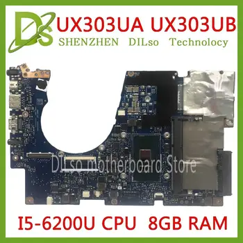 شراءKEFU UX303UA اللوحة ل ASUS UX303UB UX303U UX303UA اللوحة المحمول الأصلي دفتر 8 جرام RAM I5-6200U CPU 100% اختبار