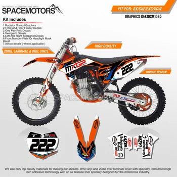 

MotoSpace Customized Team Graphics Backgrounds Decals 3M Custom Stickers For KTM SX SXF XCF 2011-2015 EXC EXCF XCW 2012-2016 065