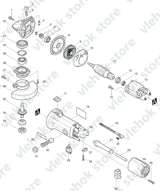 Замена для Makita 9523NB угловая шлифовальная машина аксессуары для электроинструмента электрические инструменты часть