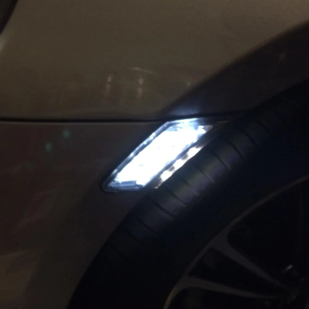 Белый/желтый светодиодный боковой маркер мигающие лампы прозрачные линзы для 2013-up Scion FR-S Subaru BRZ для Toyota 86 GT
