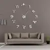 Weightlifting Fitness Room Wall Decor DIY Giant Wall Clock Mirror Effect Powerlifting Frameless Large Wall Clock GYM Wall Watch ► Photo 1/6