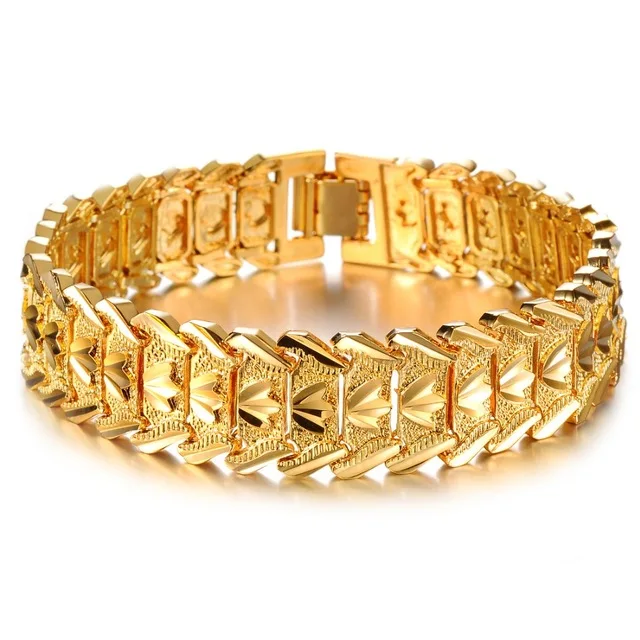 Men S Bracelets Whole Trade Of Jewelry Wrist Chain Men S Bracelets Whole Trade Of Jewelry Wrist Chain Electroplating 18 Karat Gold Bracelet For Bangles