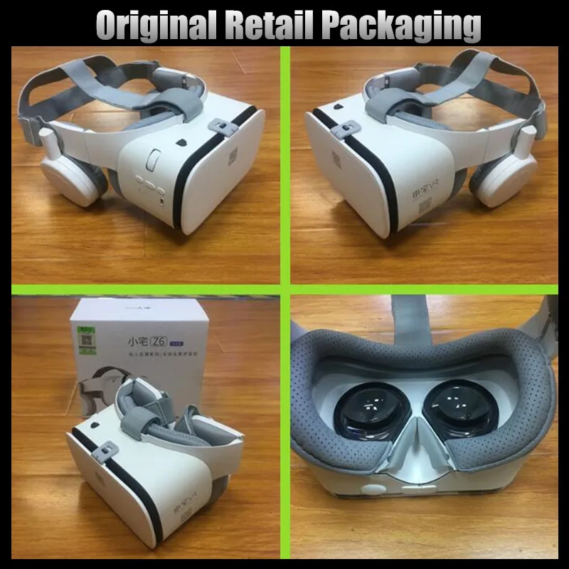 BOBO VR Z6 Bluetooth 3D очки виртуальной реальности коробка Google Cardboard стерео микрофон гарнитура шлем для 4,7-6," смартфон+ джойстик