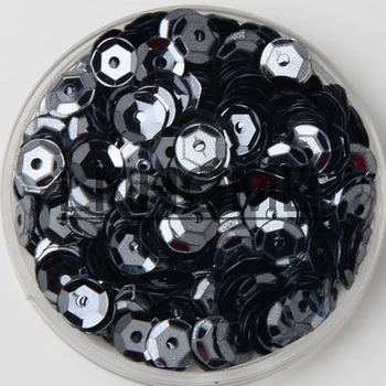 

50g 5mm Cup Sequins for Craft Grey Round Loose Sequins Paillettes Children DIY Sewing Wedding DIY Accessories Confetti