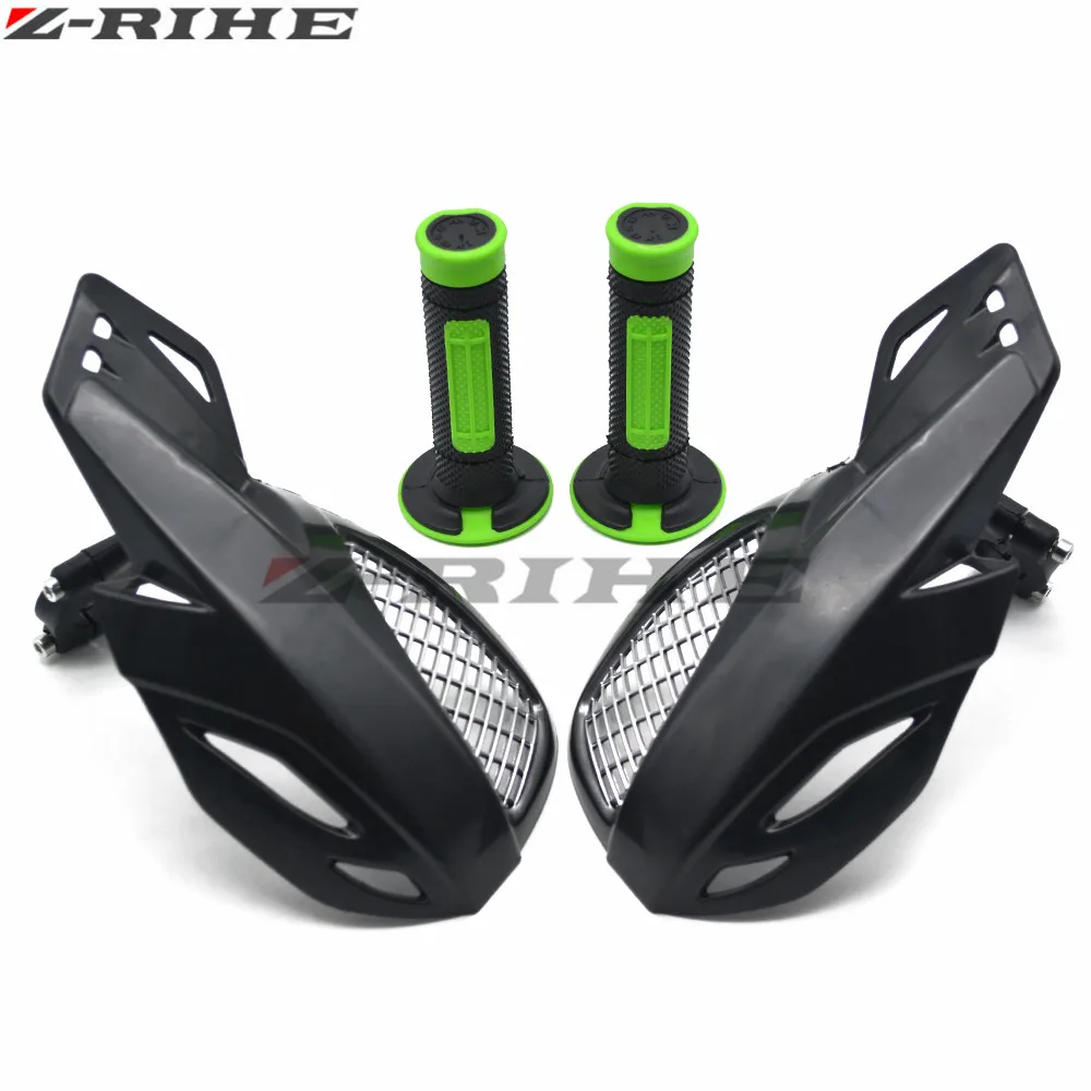1 set 7/8" 22mm Motorcycle Hand Guards Handguards fit + hand grip For
