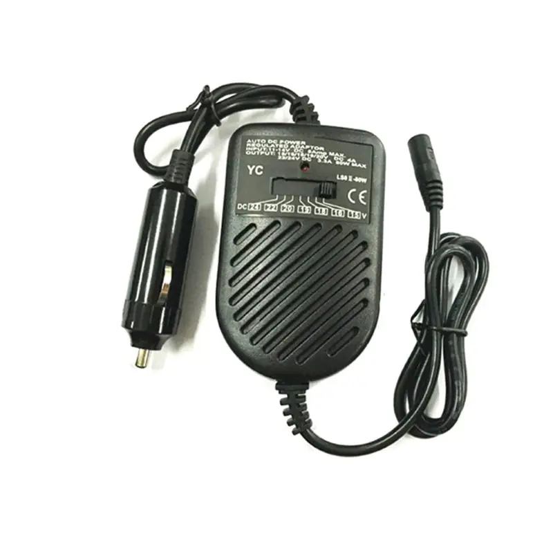 DC 80W Car Auto Universal Charger Power Supply Adapter Set For Laptop Notebook