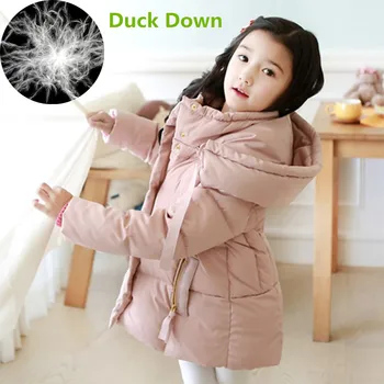 

2020 Cold Winter Warm 3 4 6 8 10 12 14 Years Teenager Children Long Thicken Coat Parkas Duck Down Jacket For Kids Baby Girls
