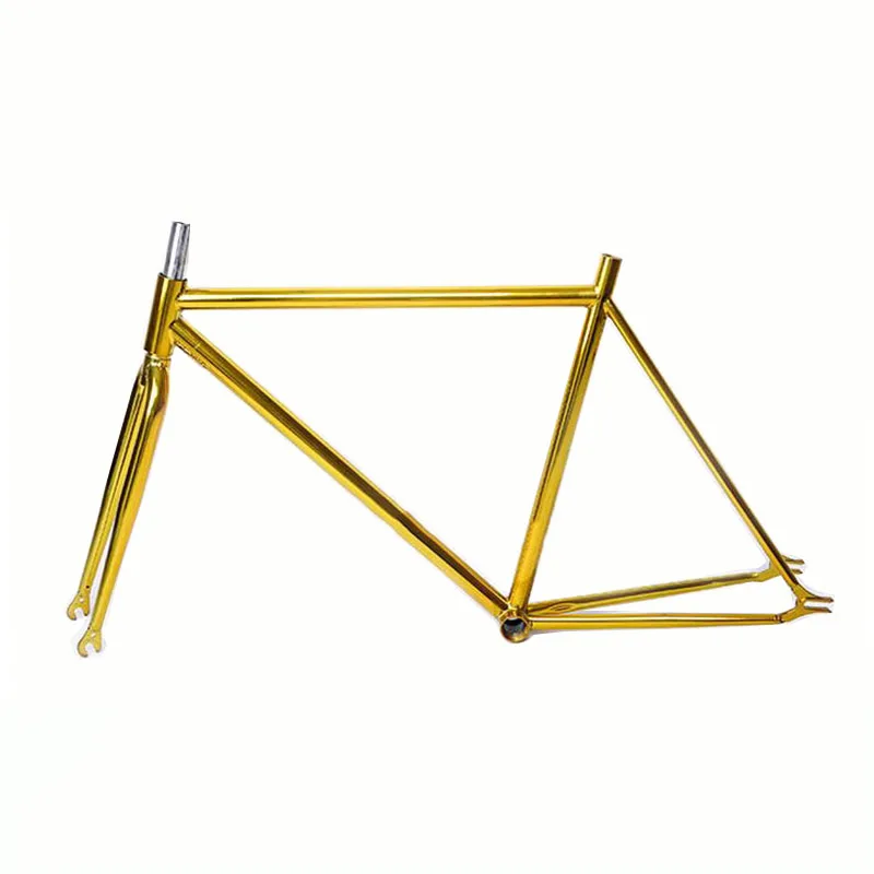 

46cm 52cm fixed gear bike frame track bike frame road bicycle frame plated steel fixie bike frame retro bicycle