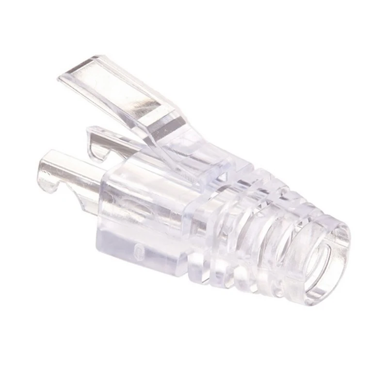 50pcs transparent cat6 rj45 Plug boot caps Network Cable