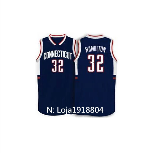 32 Richard Hamilton UConn Connecticut College Basketball Jersey