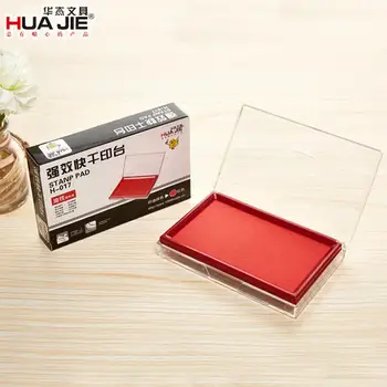 

HUAJIE New Powerful Quick Dry Oily Red Ink Pad Waterproof Inkpad Special Finance Office Financial Dedicated for Office Supplies