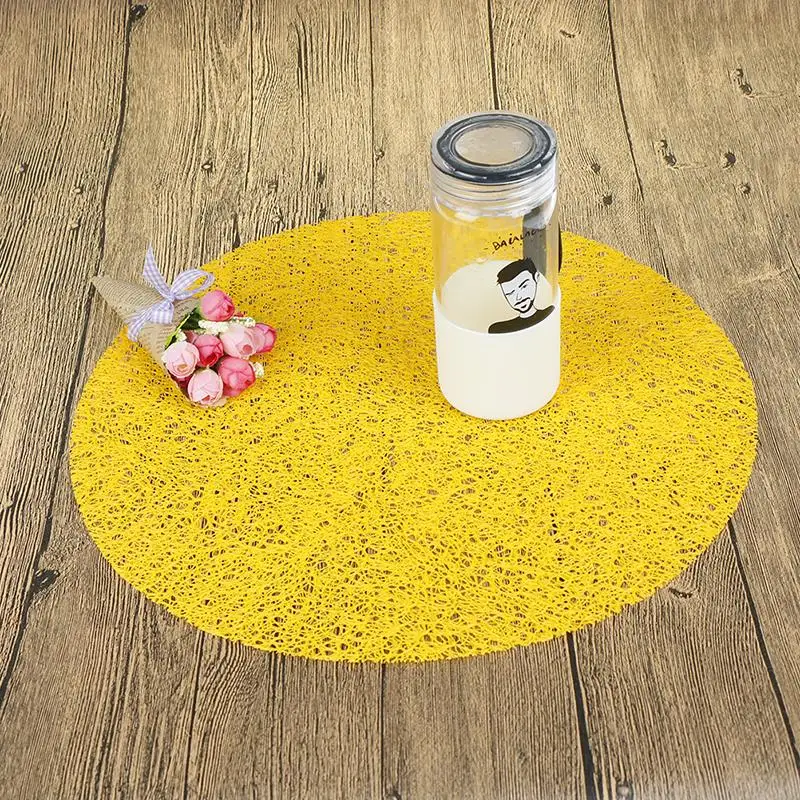 Buy Round Plastic Table Mat Transparent Crystal Pad