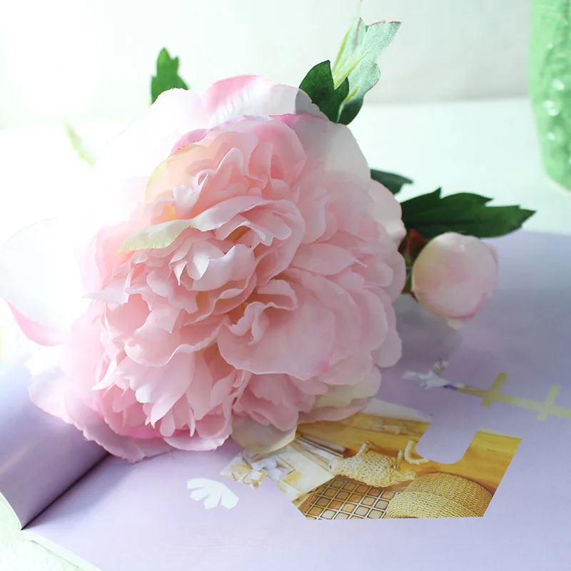 Silk peonies roses artificial flowers  (23)