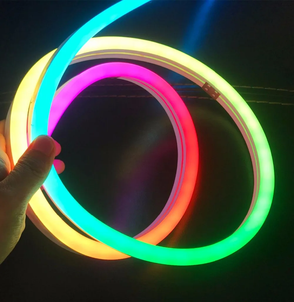 5m DC5V SK6812 addressable led neon flexible pixel light,RGB full color