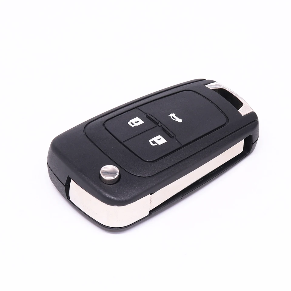

Flip Folding 3 Button Car Key Shell for Chevrolet Cruze Remote Control Fob Uncut HU100 Blade with Logo
