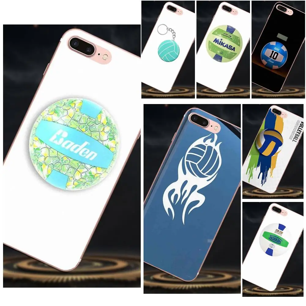 Soft Fashion Cell Case Volleyball Logo Blue-green For Xiaomi Redmi Note 2 3 3S 4 4A 4X 5 5A 6 6A Pro Plus | Мобильные телефоны и