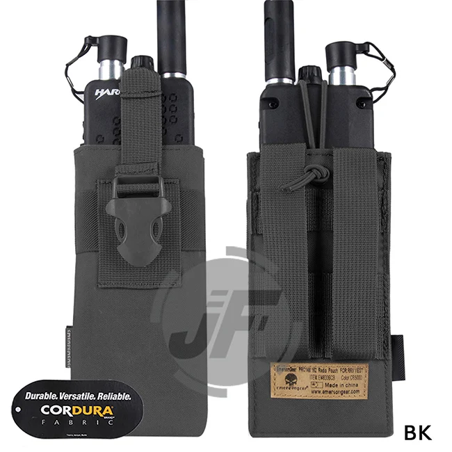 Emerson тактический MOLLE MBITR PRC148 152 радио чехол EmersonGear Walkie Talkie карман w/Пряжка для крепления RRV жилет - Цвет: BK