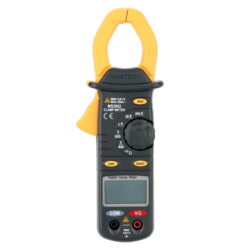 Mastech MS2002 Digital Clamp Meter Multimeter AC Current DC/AC Voltage