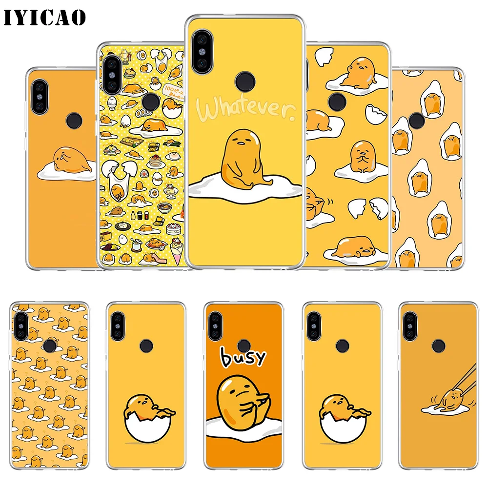 Милый мягкий силиконовый чехол для телефона IYICAO gudetama Xiaomi Mi 9 8 SE 6 A1 A2 Lite F1 MIX2S MIX3 из