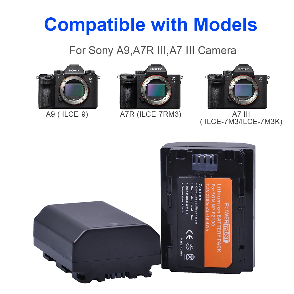 Аккумулятор для фотоаппарата 2x Φ NP FZ100 NPFZ100 + двойное зарядное устройство с ЖК