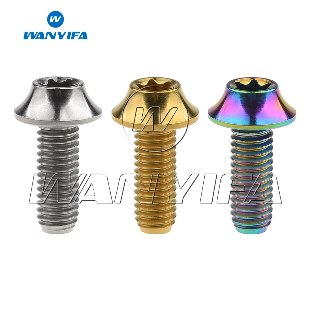 

Wanyifa Titanium Bolt M6x 16 20mm Torx Head for V Brake Fixing Screw Cycling Modification Bolt