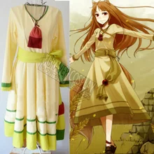 Por Encargo Anime Spice and Wolf Holo Cosplay Vestido