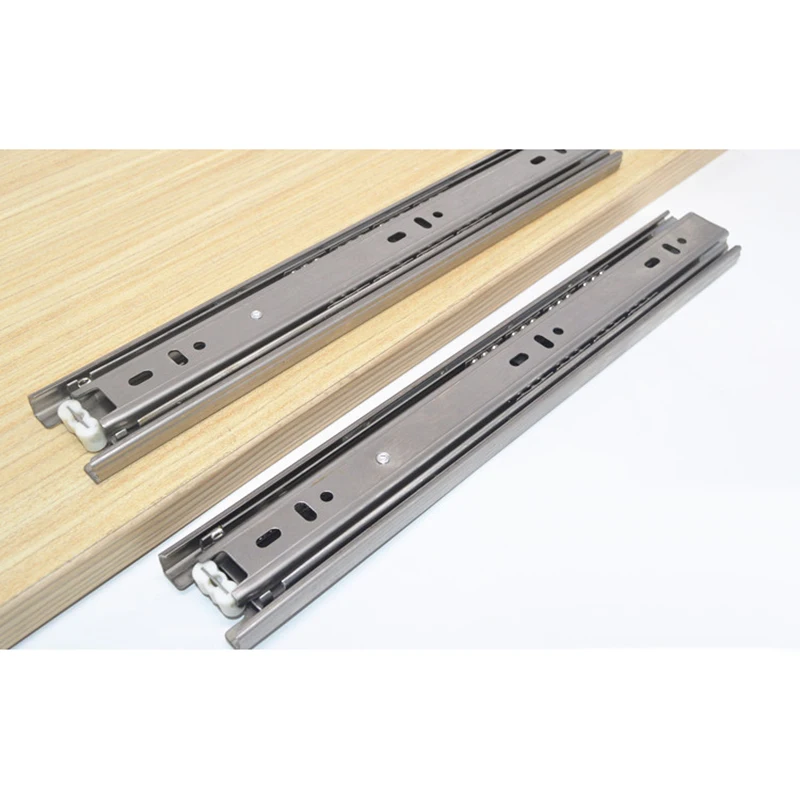 

2PCS 12inches Extension Stainless Steel Drawer Slides 30CM Prevent Collision
