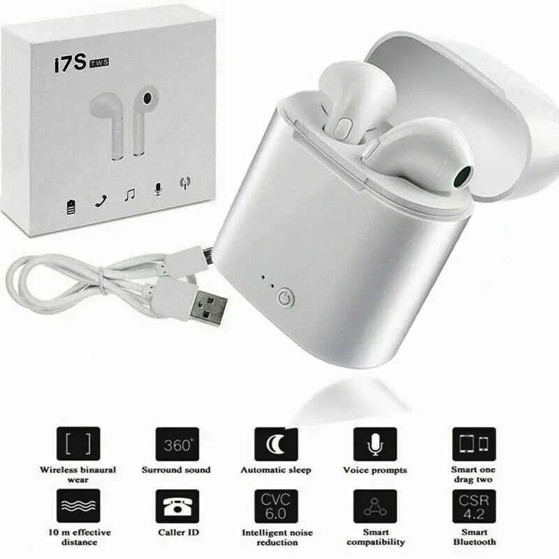 I7 I7s TWS мини беспроводная Bluetooth гарнитура наушники спортивные для Android Iphone