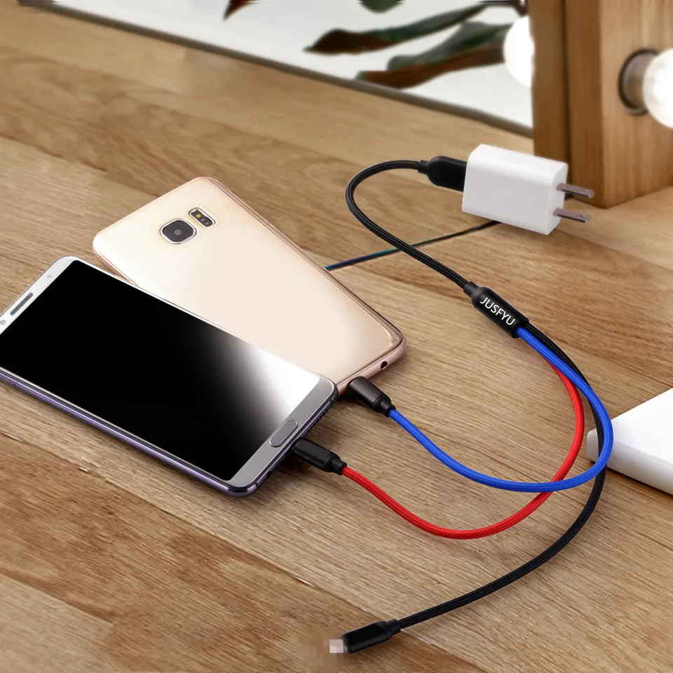 JUSFYU 3 في 1 كابل يو اس بي للهاتف المحمول المصغّر usb نوع C كابل الشاحن ل فون هواوي كابل شحن مايكرو شاحن يو اس بي الحبل JUSFYU 3 في 1 كابل يو اس بي للهاتف المحمول المصغّر usb نوع C كابل الشاحن ل فون هواوي كابل شحن مايكرو شاحن يو اس بي الحبل