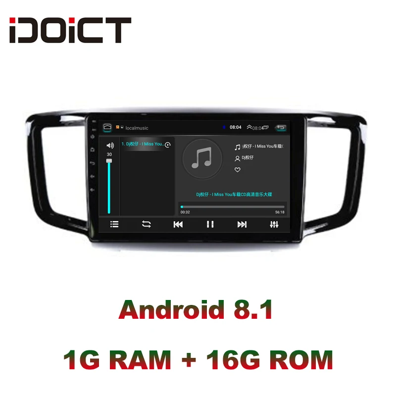 Discount IDOICT Android 8.1 Car DVD Player GPS Navigation Multimedia For Honda Odyssey Radio 2015 2016 2017 car stereo 1