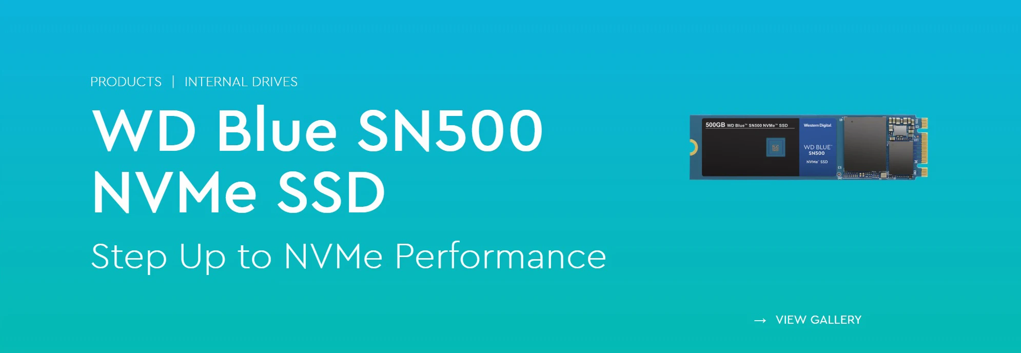 Western Digital Blue SN500 SSD накопитель 250 ГБ 500 Гб M.2 2280 NVMe PCIe Gen3* 2 Внутренний твердотельный накопитель для ПК