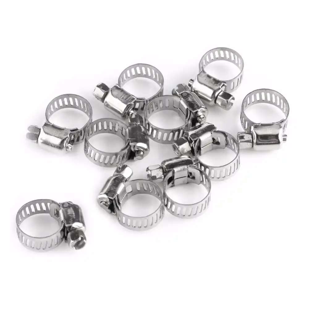 18mm-25mm ADJUSTABLE HOSE CLAMPS Jubilee Type Pipe Tube Clips CHOOSE QUANTITY