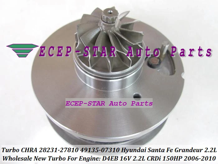 Турбокомпрессор турбокартридж CHRA TF035 28231-27810 49135-07310 для HYUNDAI Santa Fe величие 2.2L CRDi D 2006-10 D4EB 16 V 150HP