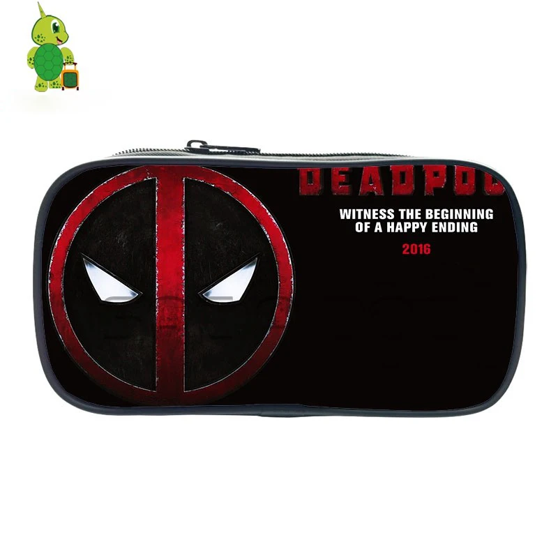 

Deadpool Pencil Holder Boys Girls Super Hero Cosmetic Cases Large Stationery Storage Bags Children School Supplies Cases