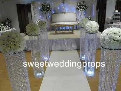 

acrylic Wedding vases centerpieces table, tall and large vase wedding flower holder