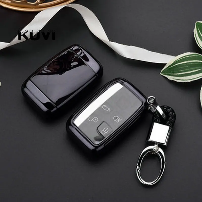 

TPU Car Key Cover Key Case Bag For Land Rover RANGE ROVER SPORT Freelander 2 DISCOVERY 4 Evoque for jaguar Key Case car styling