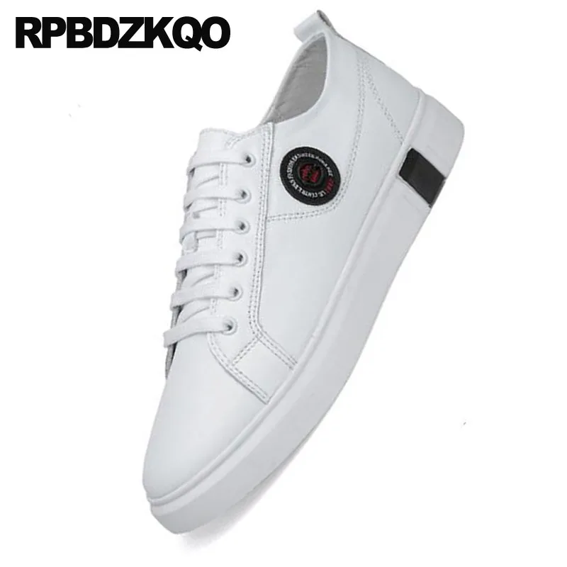 Élégant Formateurs 46 Designer Loisirs Blanche Noir Conduite Britanniques De Taille Chaussures Grande D'été Caoutchouc Confort Marche blanc Respirant Sneakers Skate DEW2IeYH9