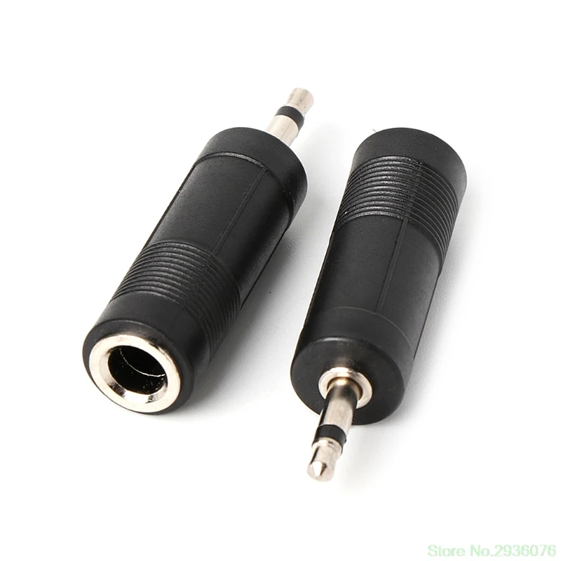 

3X Jack 6.3 to Plug 3.5 Adapter Speaker Plug 3.5mm Plug Plastic Audio Connector Drop Ship 11