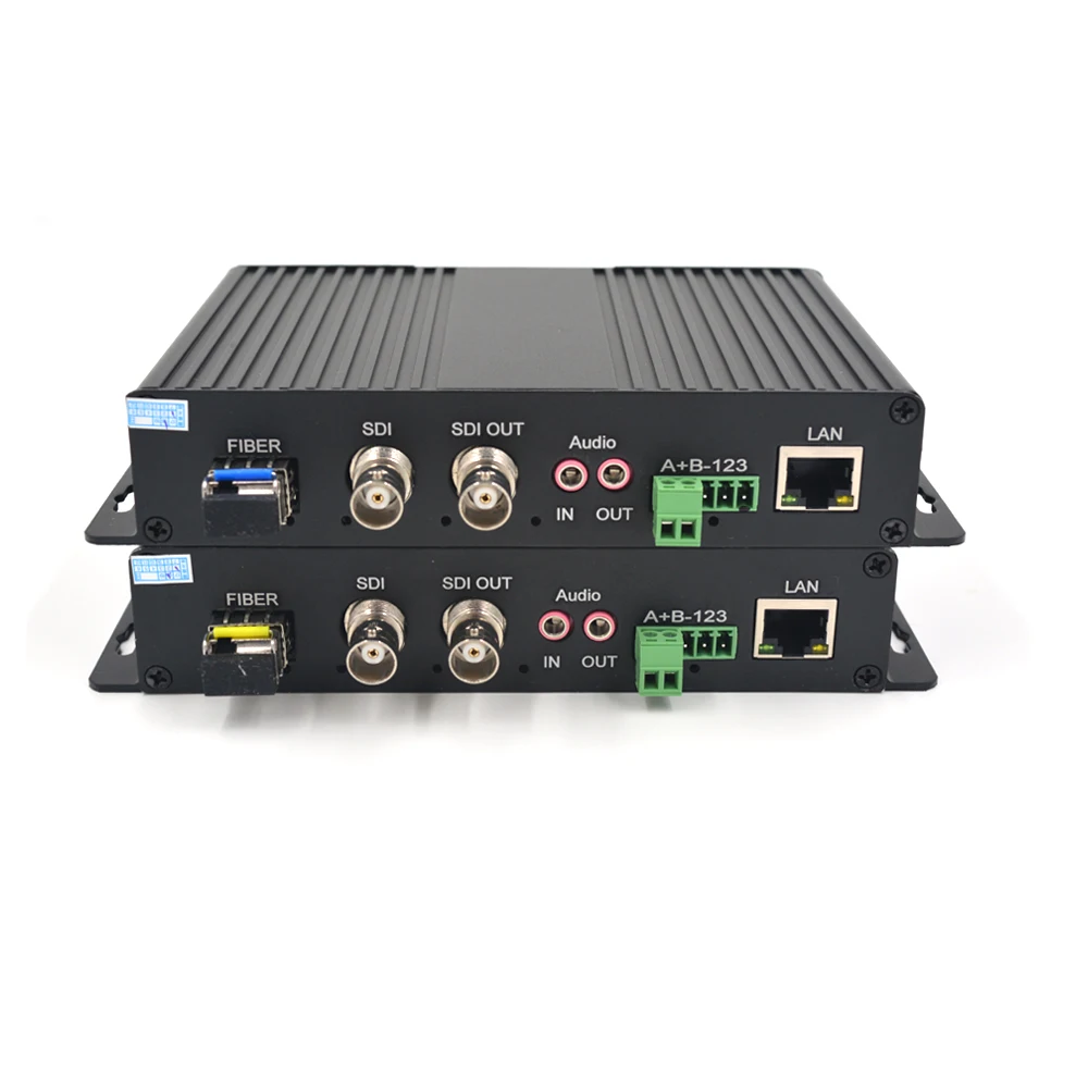 Alta Qualità HD-SDI Video/Audio/Dati/Ethernet 1310/1550 Fibra Ottica Media Converter Trasmettitore