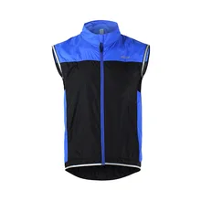 Мужская велосипедная жилетка ветрозащитная Водонепроницаемая дышащая Светоотражающая Одежда MTB велосипедная куртка без рукавов