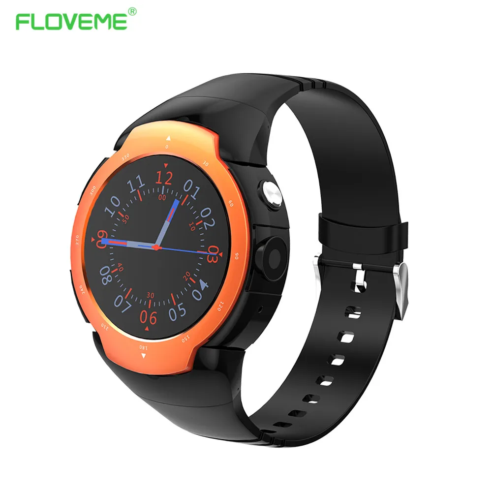 

FLOVEME Bluetooth Smart Watch For IOS Android Smartwatch Pedometer Heart Rate Wifi Quad Core SIM Card Dial Wearable Devices GPS